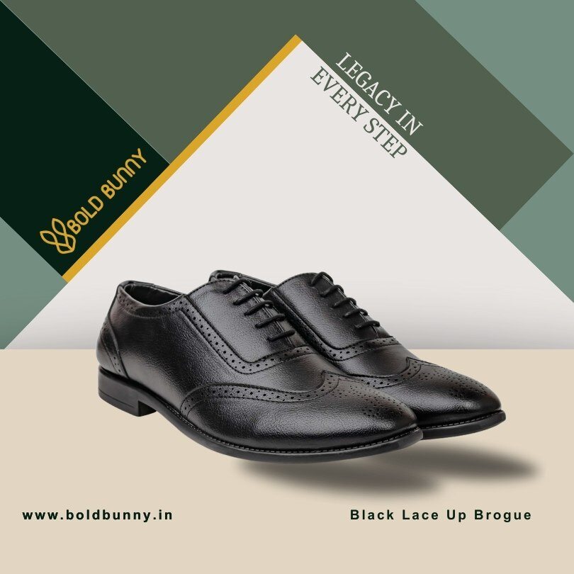 Black Lace Up Brogue